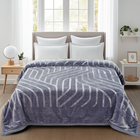 Italia Super Soft 2 Ply Single Bed Mink Blanket for Winter